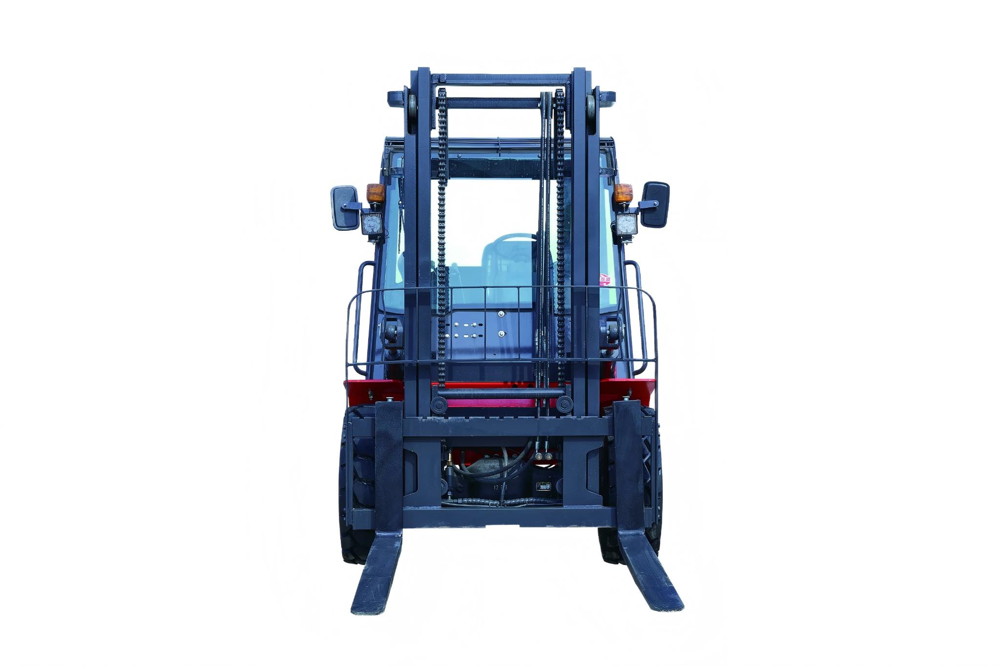 T35 Rough Terrain Forklift - Rear View